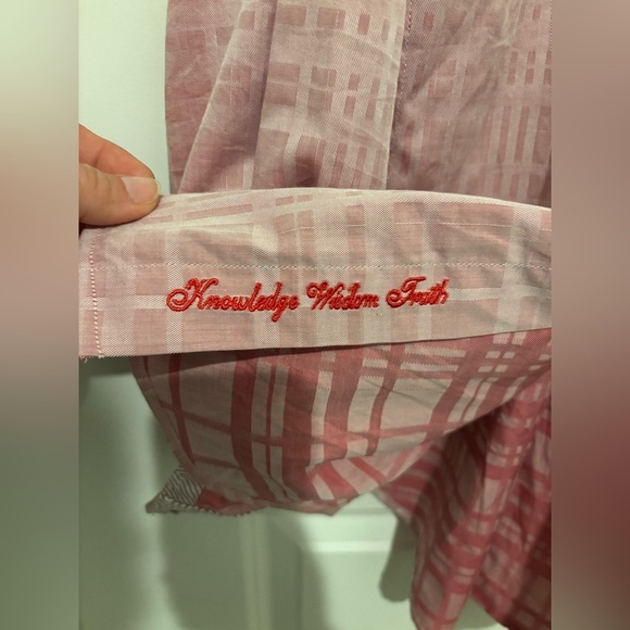 Robert Graham Pink Plaid Casual Button Down Shirt - Picture 6 of 7